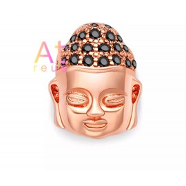 Kagylóhéjgyöngy/rosegold Buddha/Achát